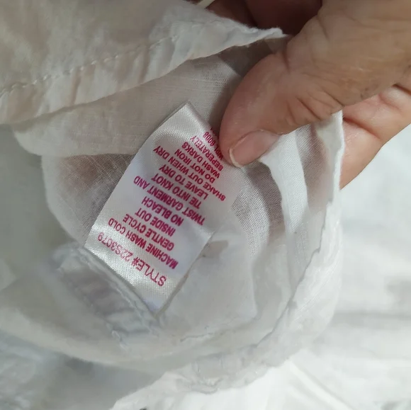 Panhandle Slim white with decorative stitches white pearl snap shirt Size L - Picture 4 of 16